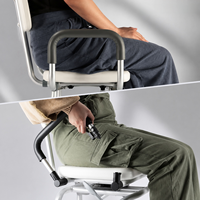 Chaise de douche rotative antidérapante en alliage d'aluminium YR-RS01 pour personnes âgées, handicapées, femmes enceintes, portable et pliable, capacité de 230 kg