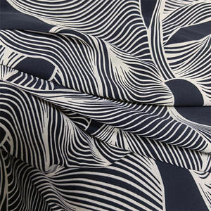 Tùy chỉnh màu sắc mới đường cong dòng mô hình lớn in Dubai abaya vải màu đen hồi giáo cho abaya cho khăn - Product Image 3