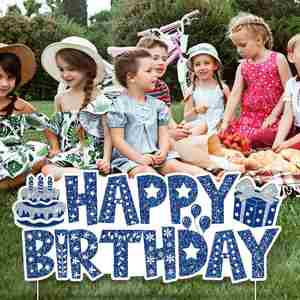Cute Cartoon <b>Custom</b> Waterproof UV Resistant Yard Sign Vibrant Color for Kids Toddler Birthday Party Lawn Yard Decor - Product Image 4