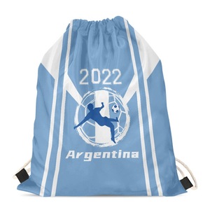 Sac à cordon avec imprimé drapeau de l'Argentine, football <span class=keywords><strong>2022</strong></span>, grande capacité - Product Image 2
