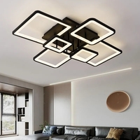 Luminaires pour la maison Plafond Télécommande Design Intérieur Décoratif Moderne Luminaires Acrylique Lustre LED Plafonniers
