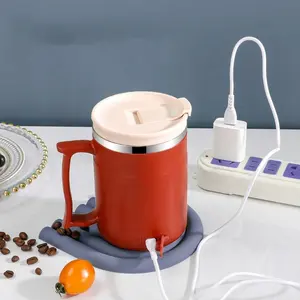 304 thép không gỉ nhiệt sưởi ấm Mug tùy chỉnh Cà Phê Trà du lịch ly USB sạc nước nóng Mug với nắp