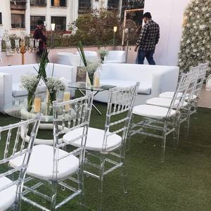 Silla Chiavari de resina duradera de alta calidad, transparente, cristal real, boda, para Hotel Fénix, salón, comedor, sala de estar - Product Image 3