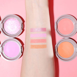 MOQ BAJO Rosa 24 colores Vegano Sedoso Colorete suave de larga duración Maquillaje <span class=keywords><strong>Rubor</strong></span> Polvo prensado Etiqueta privada Colorete en polvo impermeable - Product Image 4