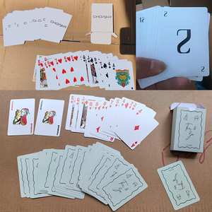卸売メーカー印刷ロゴ入り58 * 88mmサイズPVCサウジアラビアカスタムポーカーデッキプラスチック製トランプゲーム用カードギャンブル用 - Product Image 2