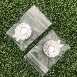 Hot Bán Sẵn Sàng Để Vận Chuyển Golf Accessaries Trống Lớn Từ Tính Vành Đai Kim Loại Golf Ball Hat Clips