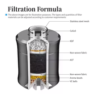 Pommeau de douche portable haut de gamme OEM&ODM avec filtre à vitamine C, charbon actif et purificateur d'eau à l'ozone pour eau dure à usage domestique