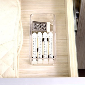 Rõ ràng cứng nhựa ngăn kéo tổ chức linh hoạt và Vanity lưu trữ hộp nhựa đồ dùng nhà bếp lưu trữ khay - Product Image 5