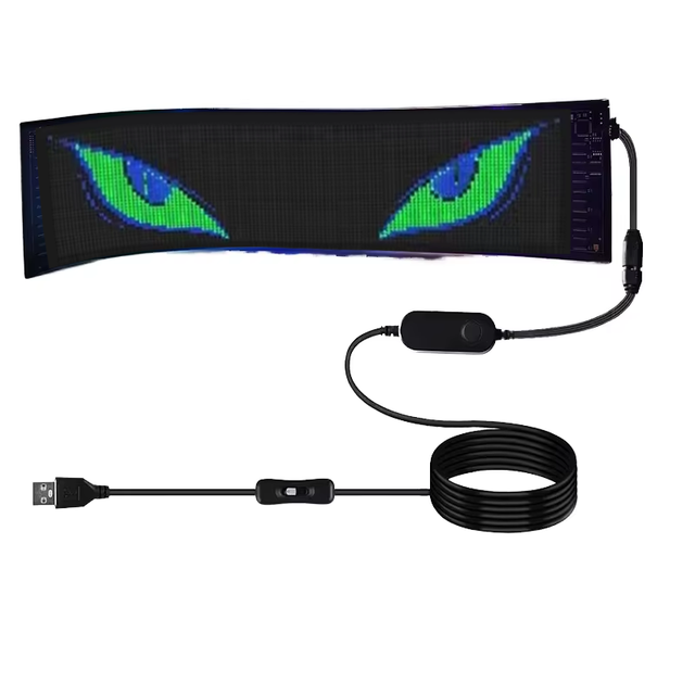 Programmable Control Flexible LED Car Screen IP65 Waterproof Customizable Smart LED Display Indoor Use Matrix Panel