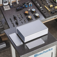 Boîtier d'instrument électronique en alliage d'aluminium anodisé de qualité de protection IP55, boîte de commande, boîtiers d'instruments électroniques métalliques