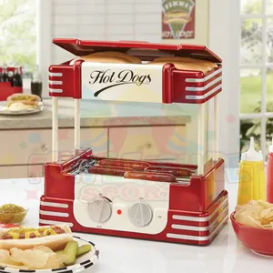 Penjualan Laris Terbaik Nostalgia Hotdog Roller Vending Machine Distributeur Automatique De Snack Pembuat Hot Dog