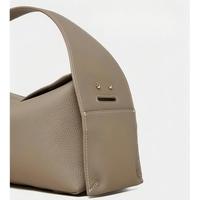 Sac bandoulière personnalisé en cuir pleine fleur OEM pour femme, fermeture magnétique, style urbain simple, 100 cm, vente en gros usine