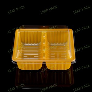 Dùng Một Lần Trong Suốt Vàng Nhựa Cookie Hộp Với Nắp Thực Phẩm Cấp Bao Bì Khay Cho Nướng Hình Vuông Misc Thành Phần - Product Image 6