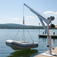 Gru Marina Portatile in Alluminio Personalizzata OEM Certificata CE per Pesca, Marinas, Allevamento di Ostriche e Sollevamento Moto d'Acqua