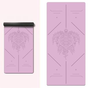 Tapis de yoga portable et antidérapant en caoutchouc naturel, ultra-fin de 1,5 mm, en polaire de daim, pliable, pour le sport en extérieur et les voyages - Product Image 2