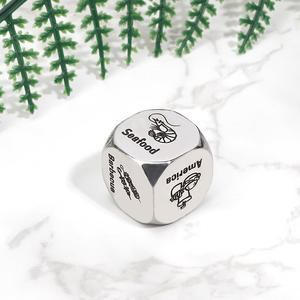 Dado de Metal Divertido con Logotipo Personalizado para el Día de San Valentín, Regalo para Parejas, Dado de Comida para Aniversario/Cita Nocturna - Product Image 4
