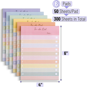 Tùy Chỉnh In Ấn Thiết Kế Phong Cách Chia Nhiều Màu Xách Tay Dính Notepad Ghi Chú Memo Pad Dễ Dàng Xé Giấy Mỏng - Product Image 2