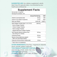 Formule Santé Femme 300 Comprimés Multi-Collagène Vitamine C Palmier Nain Silice Acide Hyaluronique Compléments Alimentaires Favorise la Santé des Cheveux et des Ongles