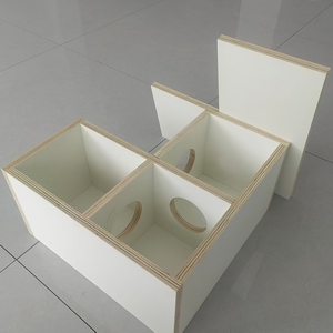 Hot Selling Natural Birch Wood Solid Waterproof Anti-odor Large Space <strong>Hamster</strong> <strong>Hide</strong> with Button Closure for Indoor Outdoor Use - Product Image 6