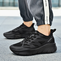Sepatu Sneakers Pria Berkualitas Tinggi dengan Tali, Sol Ringan, Jaring untuk Luar Ruangan, Gaya Kasual Asli, Sepatu Lari Unisex.