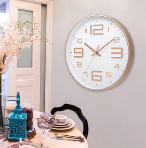 Modern 8-inch White Quartz <strong>Clock</strong> Simple Design <strong>Silent</strong> <strong>Wall</strong> <strong>Clock</strong> for Home Decor Battery Operated Enhances Family Living - Product Image 4