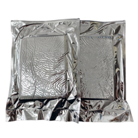Pochette d'expédition isotherme auto-extensible en feuille métallique et mousse PU pour l'envoi de chocolats et bonbons en chaîne du froid