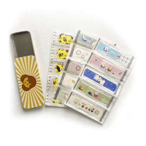 لاصقات جروح معقمة للأطفال مقاومة للماء مع طباعة مخصصة في علبة معدنية - Product Image 5