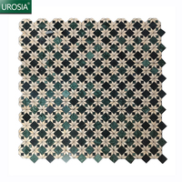 Carreaux en marbre naturel de conception personnalisée Décoration de motifs en mosaïque pour le sol et les murs Parquet de haute qualité