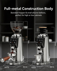 64mm Flat Coffee Burr <b>Grinder</b> Electric Smart Touch Screen Espresso Coffee Bean <b>Grinder</b> for Home Use - Product Image 3