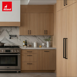 Armoires de cuisine de luxe Alland Modernizing Rift Sawn White Oak Custom Flat Panel Slab Door pour la rénovation de la cuisine - Product Image 2