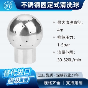 Bola de Pulverización de Acero Inoxidable Byco 316 G12 Roscada para Limpieza de Tanques CIP, Resistente a la Corrosión, Pieza de Equipo de Limpieza - Product Image 3