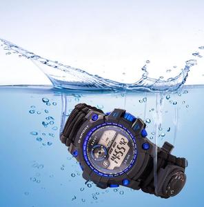 7 in 1 Multifunction Luminous Adjustable <strong>Survival</strong> <strong>Watch</strong> Waterproof Bracelet <strong>Watch</strong> with Compass Whistle Thermometer - Product Image 2