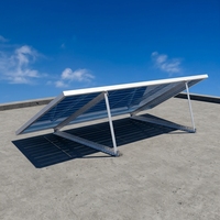 Structure de montage pour panneaux solaires sur toit, trépied réglable en aluminium, support de panneau solaire pour toit plat, triangle