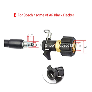 Conector Adaptador de Salida para Hidrolavadora, Manguera de Limpieza de Agua, Compatible con Black Decker, Patriot, Dawoo, Nilfisk, <span class=keywords><strong>STIHL</strong></span>, Herramientas de Limpieza de Autos - Product Image 5