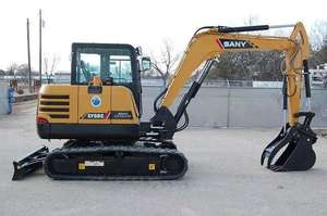 Haute qualité utilisé SANY SY60C 6Ton Mini pelle sur chenilles Kubota moteur KYB cylindre hydraulique avec seau PLC pompe fabriqué en Chine - Product Image 5