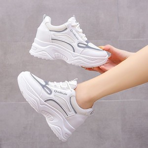 Scarpe da 2024 sportive con suola spessa a molla a maglia altezza interna casual da donna scarpe casual per <span class=keywords><strong>sneakers</strong></span> pesanti - Product Image 6