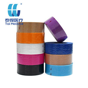 2,5 cm 5 m Kinesiologie-Tape Mehrfarbig Wasserfestes Elastisches Klebeband aus Baumwolle Kniebandage Sport - Product Image 1