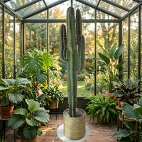 Grands Cactus Artificiels Réalistes avec Pot pour Décoration Intérieure