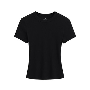 <span class=keywords><strong>T</strong></span>-<span class=keywords><strong>shirt</strong></span> à manches courtes pour <span class=keywords><strong>femme</strong></span>, style é<span class=keywords><strong>t</strong></span>é tendance, coupe ajustée, taille élastique, haut de base amincissant, design <span class=keywords><strong>t</strong></span>-<span class=keywords><strong>shirt</strong></span> - Product Image 4