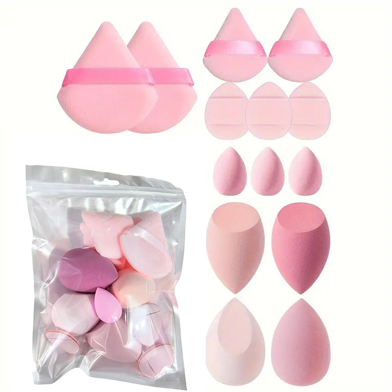 Set de 14 piezas color rosa bolsa