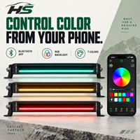 Barre lumineuse LED rétroéclairée RGB HSSH de 30 pouces 150W avec contrôle Bluetooth et application, éclairage tout-terrain pour camion, SUV, 4x4