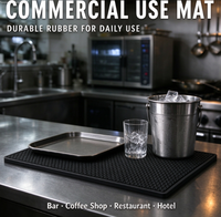 Tapis de bar en caoutchouc personnalisé, antidérapant, imperméable, résistant à la chaleur, tapis à bière, logo personnalisé OEM pour bar, pub, restaurant