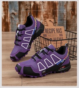 รองเท้าเดินป่ากลางแจ้งสไตล์โซโลมอนสำหรับผู้หญิงรุ่นใหม่ ระบายอากาศได้ดี กันลื่น ซับแรงกระแทก เหมาะสำหรับการวิ่งเทรลและปั่นจักรยาน - Product Image 5