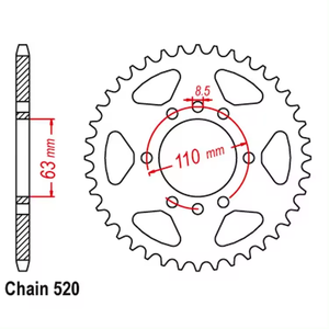 Nuevo piñón de motocicleta Ergal de aluminio Billet para KTM Duke 390 200 125 RC Adventure 125 401 <span class=keywords><strong>Svartpilen</strong></span> Vitpilen 400 Dominar - Product Image 6