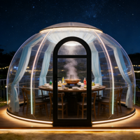 Domo Burbuja Prefabricado, Resistente al Agua y a los Rayos UV, para Glamping, Casa Burbuja para Restaurante