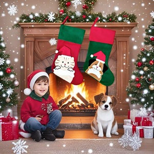 Chaussettes de Noël personnalisées avec logo mignon pour la décoration de l'arbre de Noël, cadeaux de Noël pour la famille - Product Image 5