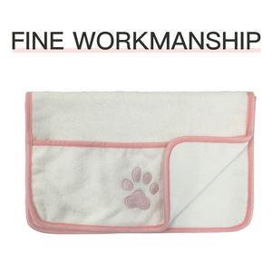 Pet Towel Super Absorbent Microfiber <b>Dog</b> Drying Towel Soft Pet <b>Bath</b> Towel for All <b>Dogs</b> and Cats with Embroidered Paw Print - Product Image 5