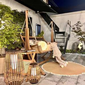 Balançoires de jardin extérieures, rockers pour la maison, paniers de balcon, berceaux simples, cintres, hamacs, cour virale double siège - Product Image 2