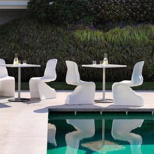 MEIJIA-Silla con forma de cuerpo de plástico reforzado con fibra de vidrio, silla sencilla de diseño con muebles modernos - Product Image 4