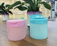 Pot cosmétique Yu-Xiao HC0003 Spot 83 dents 300-350ml en PET/PP transparent avec base en plastique et logo personnalisé, pour masque capillaire et poudre